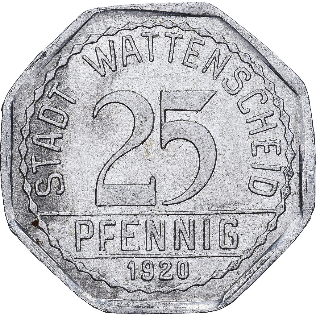 Duitsland, 25 Pfennig, 1920, Aluminium, ZF+