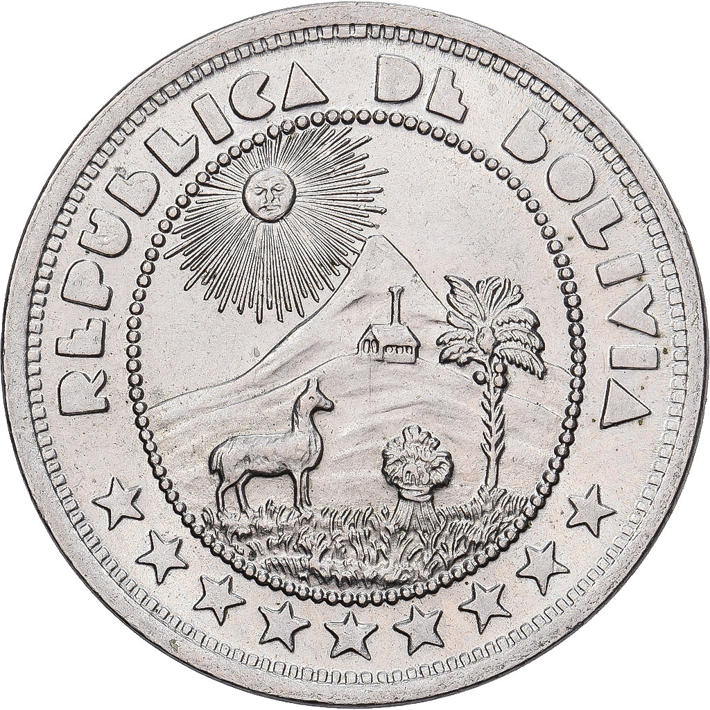 Bolivia, 10 Centavos, 1937, Cobre - níquel, EBC, KM:180