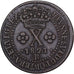 Brasil, 10 Reis, 1821, Rio de Janeiro, Cobre, EF(40-45), KM:314.1