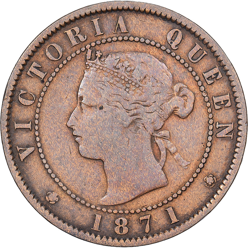 ILHA DO PRÍNCIPE EDUARDO, Cent, 1871, Bronze, VF(30-35), KM:4