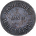 ILHA DO PRÍNCIPE EDUARDO, Cent, 1855, Ottawa, Cobre, EF(40-45)