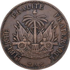 Haiti, 2 Centimes, 1886, Paris, Bronze, EF(40-45), KM:49