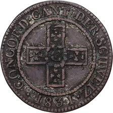 Suíça, AARGAU, 5 Rappen, 1831, Aargau, Lingote, VF(30-35), KM:24