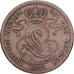 Bélgica, Leopold I, 10 Centimes, 1832, Brussels, Cobre, VF(30-35), KM:2.1