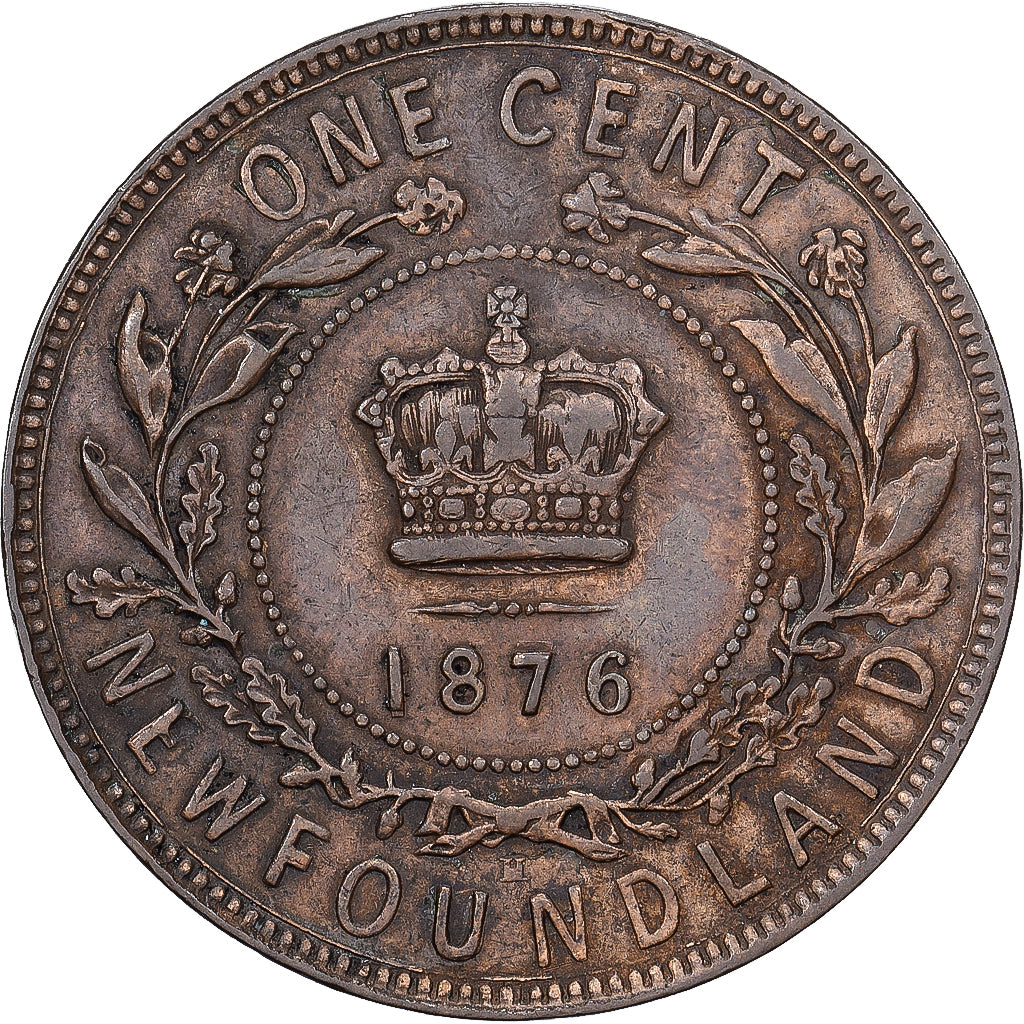TERRA NOVA, Large Cent, 1876, Bronze, EF(40-45), KM:1