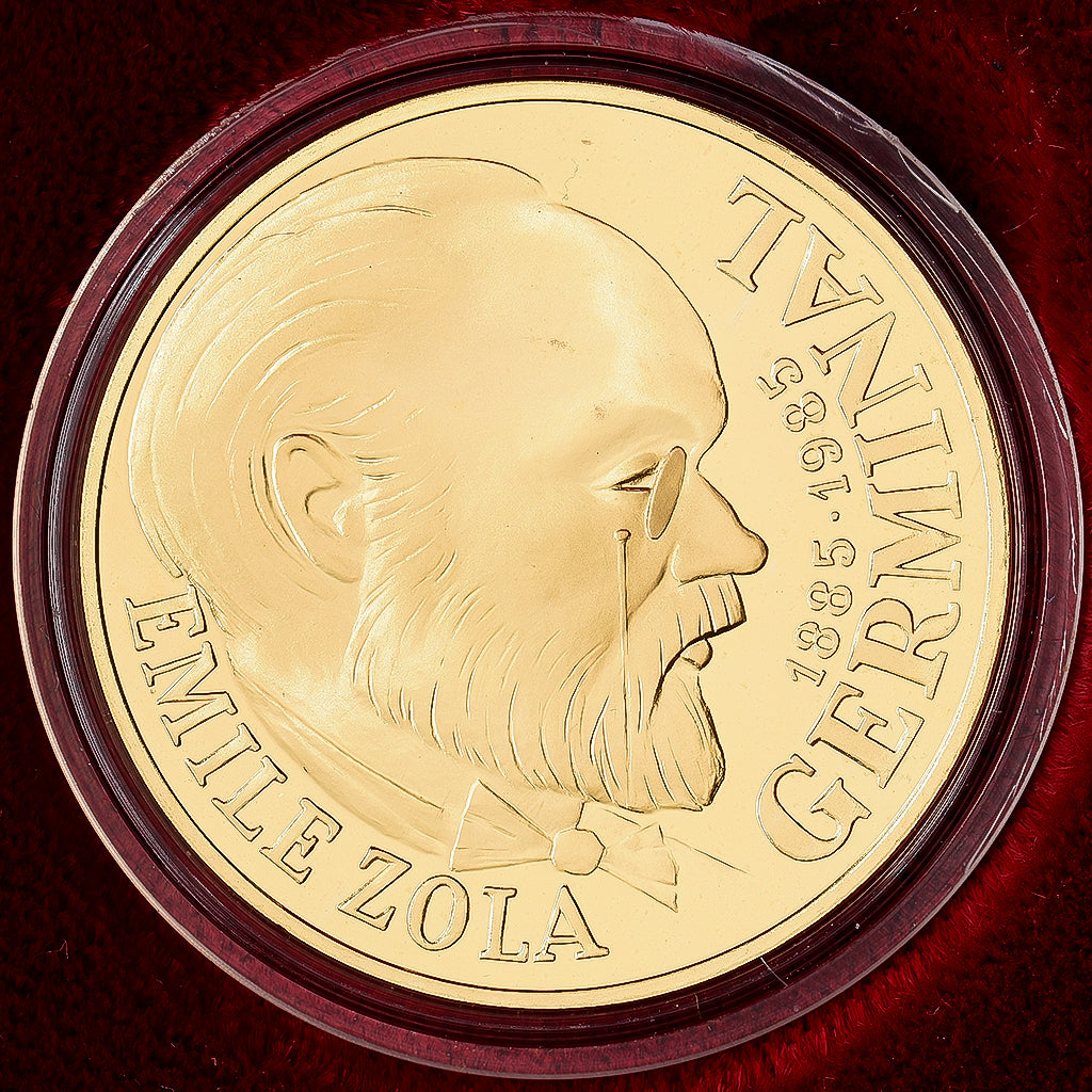 France, 100 Francs, Émile Zola - Germinal, 1985, Paris, Gold, MS(65-70)