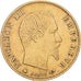 França, Napoleon III, 5 Francs, Napoléon III, 1860, Strasbourg, Dourado