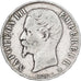 France, Napoléon III, 5 Francs, Napoléon III, 1856, Strasbourg, Argent, TB