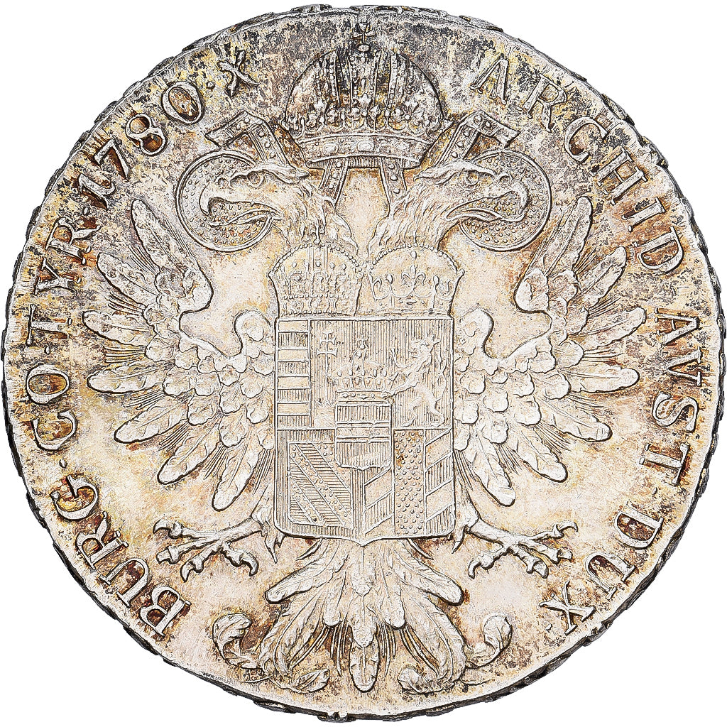 Áustria, Thaler, Convention, 1780, Nova cunhagem, Prata, AU(50-53), KM:23