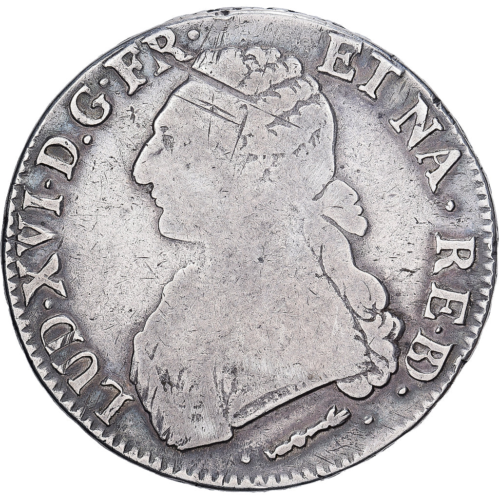 França, Louis XVI, Ecu, Écu de Béarn aux branches d'olivier, 1778, Pau
