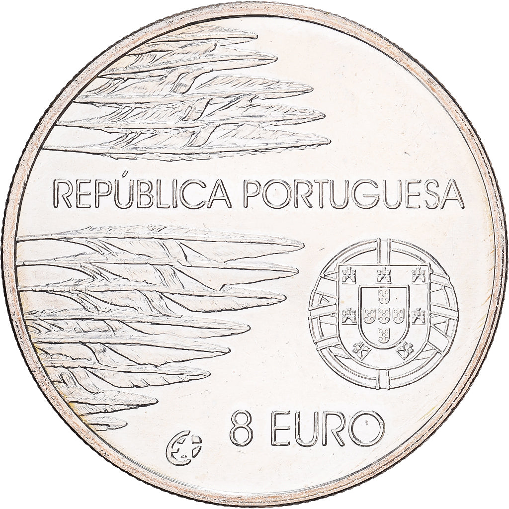 Portugal, 8 Euro, 2005, Lisbon, Zilver, PR+, KM:773