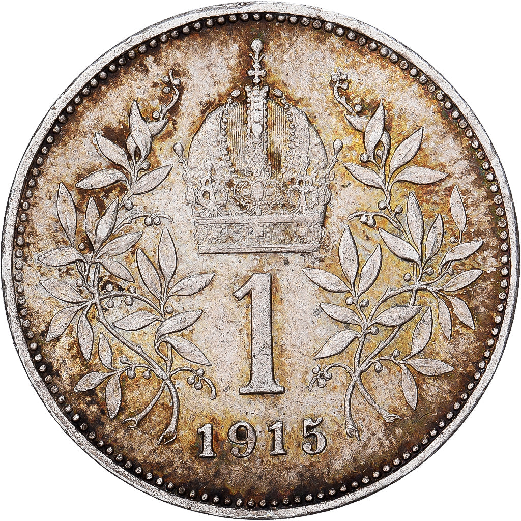 Austria, Franz Joseph I, Corona, 1915, Vienna, Silver, EF(40-45), KM:2820