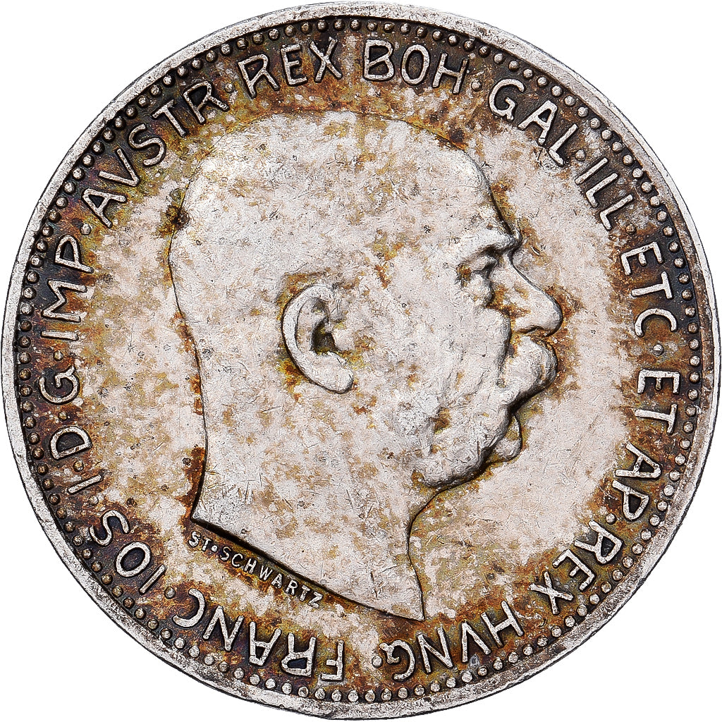 Autriche, François-Joseph Ier, Corona, 1915, Vienne, Argent, TTB, KM:2820