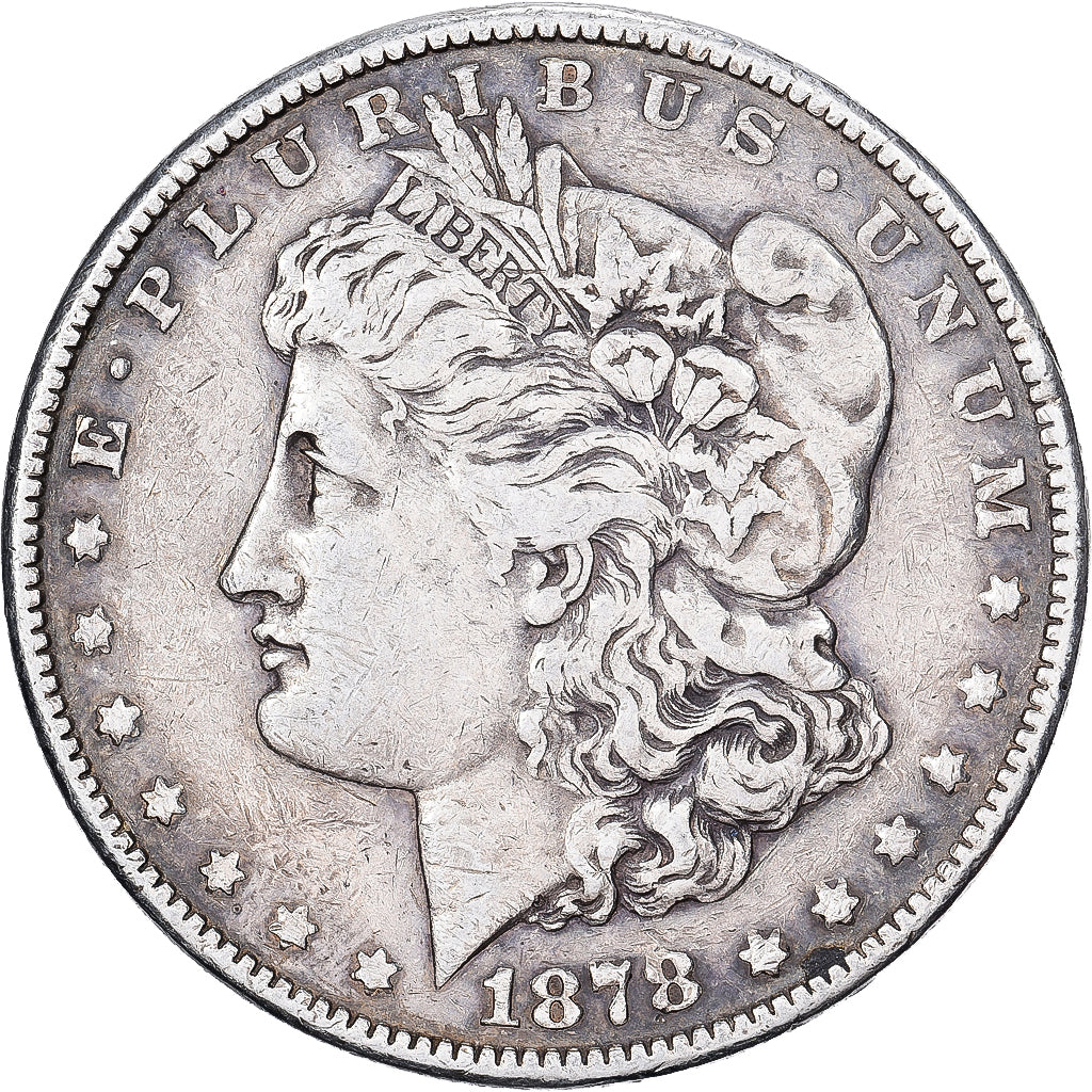 Dollar, Morgan Dollar, 1878, San Francisco, Prata, VF(30-35), KM:110