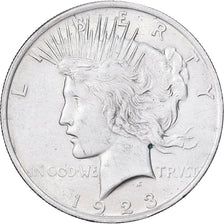 USA, Dollar, Peace Dollar, 1923, Philadelphia, Srebro, AU(50-53), KM:150