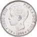 Espanha, Alfonso XIII, 5 Pesetas, 1899, Madrid, Prata, AU(50-53), KM:707