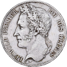 Bélgica, Leopold I, 5 Francs, 5 Frank, 1849, Brussels, Prata, EF(40-45), KM:3.2