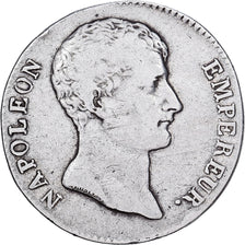 França, 5 Francs, Napoléon I, An 12, Toulouse, Prata, VF(20-25), KM:660.8