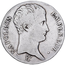 França, 5 Francs, Napoléon I, AN 13, Toulouse, Prata, VF(30-35), KM:662.10
