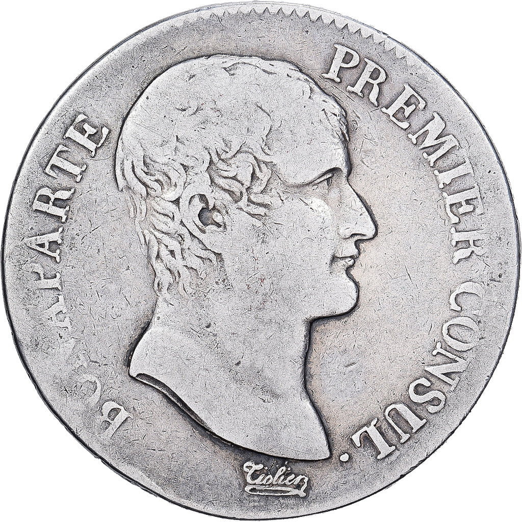 France, 5 Francs, 1803, Bayonne, Silver, F(12-15), KM:650.4