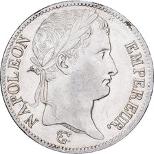 França, 5 Francs, Napoléon I, 1813, Paris, Prata, AU(55-58), KM:694.1