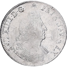 França, Louis XIV, Ecu aux palmes, 1694, Lille, Prata, AU(50-53), Gadoury:217