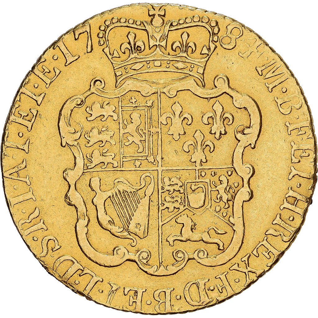 Großbritannien, George III, Guinea, 1784, London, Gold, SS, KM:604
