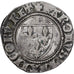 France, Charles VI, Blanc Guénar, 1389, Toulouse, Billon, VF(30-35)