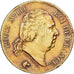 Francja, Louis XVIII, 40 Francs, Louis XVIII, 1818, Lille, Złoto, VF(30-35)