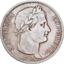 Francia, 2 Francs, Napoléon I, 1815, Paris, Cent Jours, Plata, BC+, KM:703