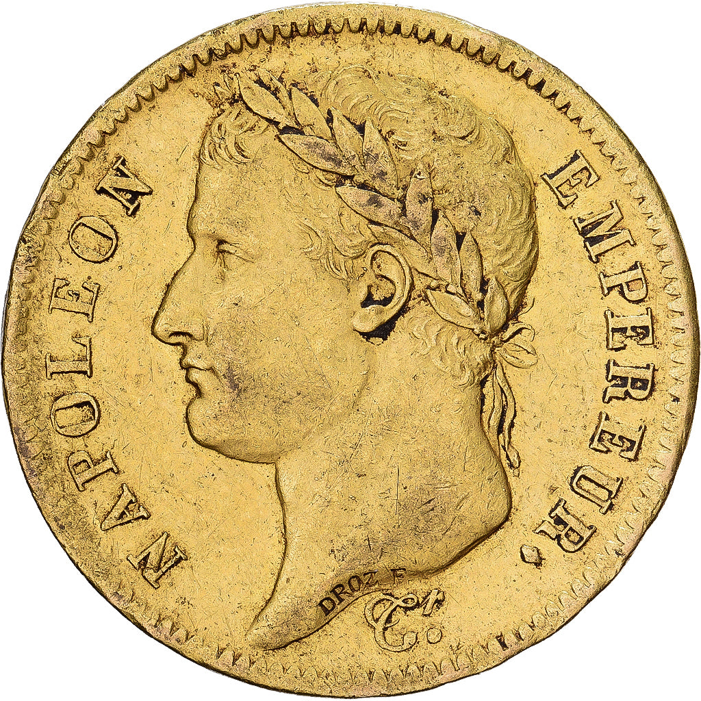 France, 40 Francs, Napoléon I, 1811, Paris, Gold, EF(40-45), KM:696.1