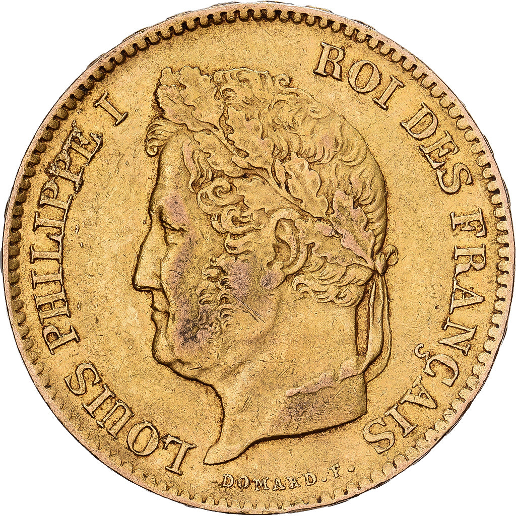 Francia, 40 Francs, Louis-Philippe, 1834, Paris, Oro, BB, KM:747.1