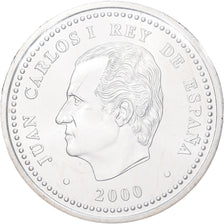 Espanha, Juan Carlos I, 2000 Pesetas, 2000, Madrid, Prata, MS(60-62), KM:1015