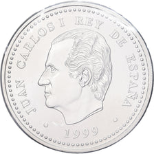 Espanha, Juan Carlos I, 2000 Pesetas, 1999, Madrid, Prata, MS(60-62), KM:1011