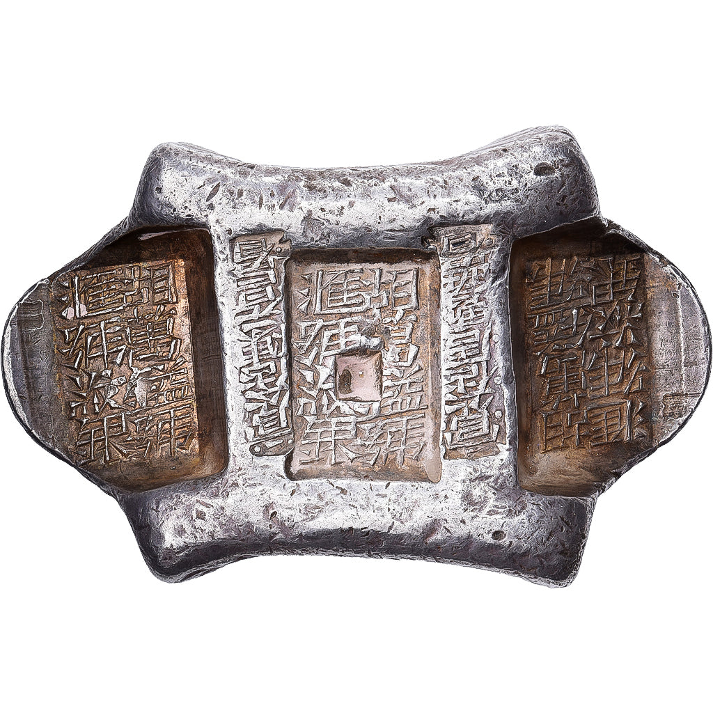 China, 5 Tael Sycee, 19th-20th Centuries, Yunnan Sanchuo Jieding, Silver