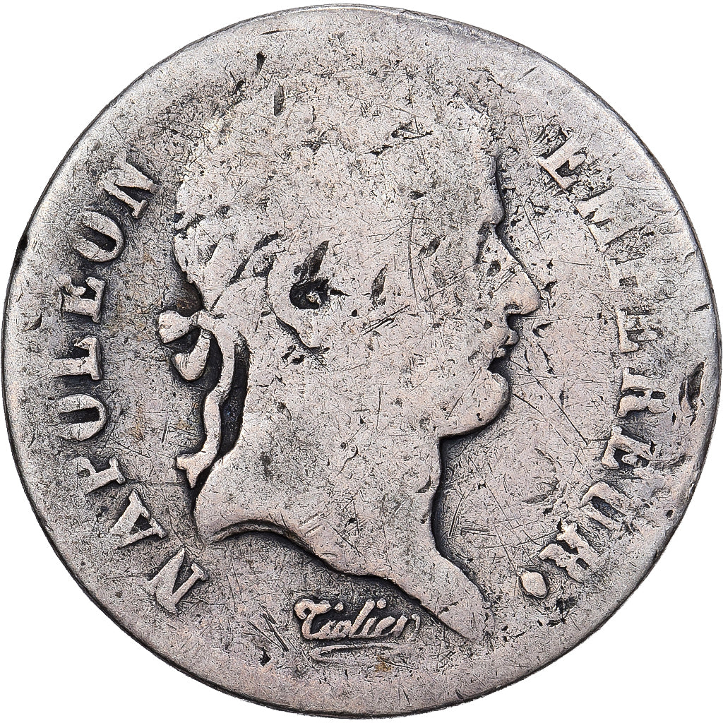 França, 1/2 Franc, Napoléon I, 1812, Paris, Prata, VF(20-25), KM:691.1