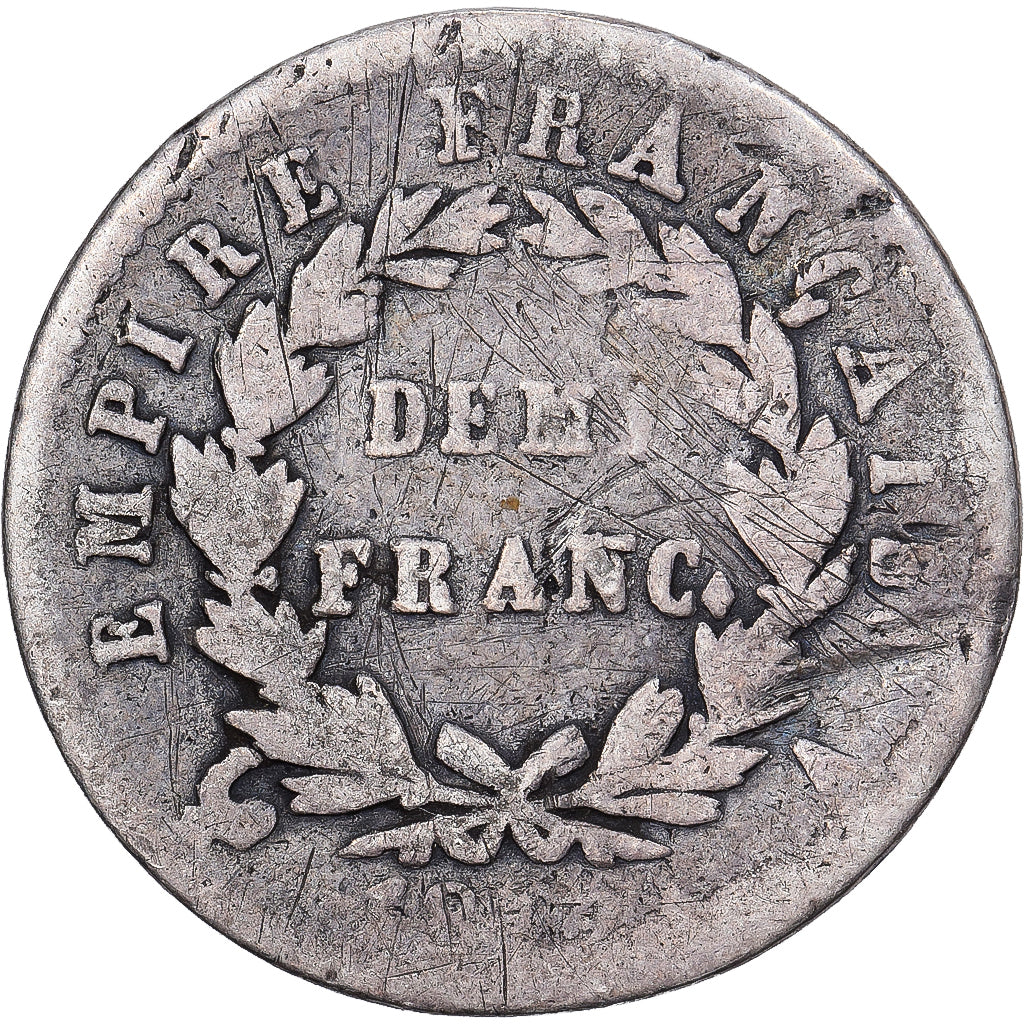 França, 1/2 Franc, Napoléon I, 1812, Paris, Prata, VF(20-25), KM:691.1