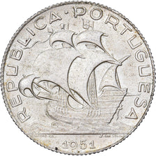 Portugal, 2-1/2 Escudos, 1951, Lisbon, Silber, SS, KM:580