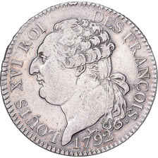 France, Louis XVI, 1/2 ECU, 3 Livres, ½ écu de 3 livres françois, 1792