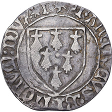 Duchy of Brittany, François II, Gros à l'écu, 1458-1488, Rennes, Billon, FR+