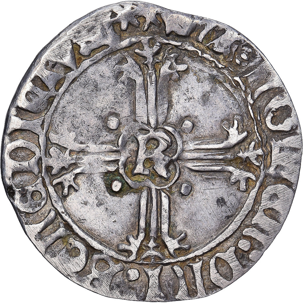 Duchy of Brittany, François II, Gros à l'écu, 1458-1488, Rennes, Bilon
