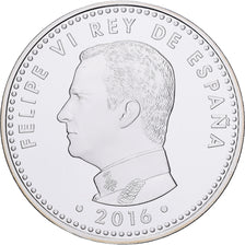 Spain, Felipe VI, 10 Euro, 2016, Madrid, Silver, MS(64)