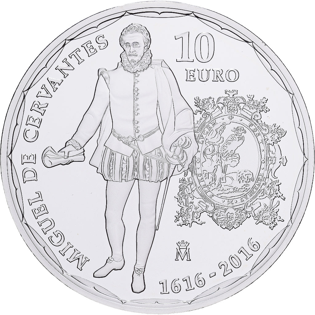 Spain, Felipe VI, 10 Euro, 2016, Madrid, Silver, MS(64)