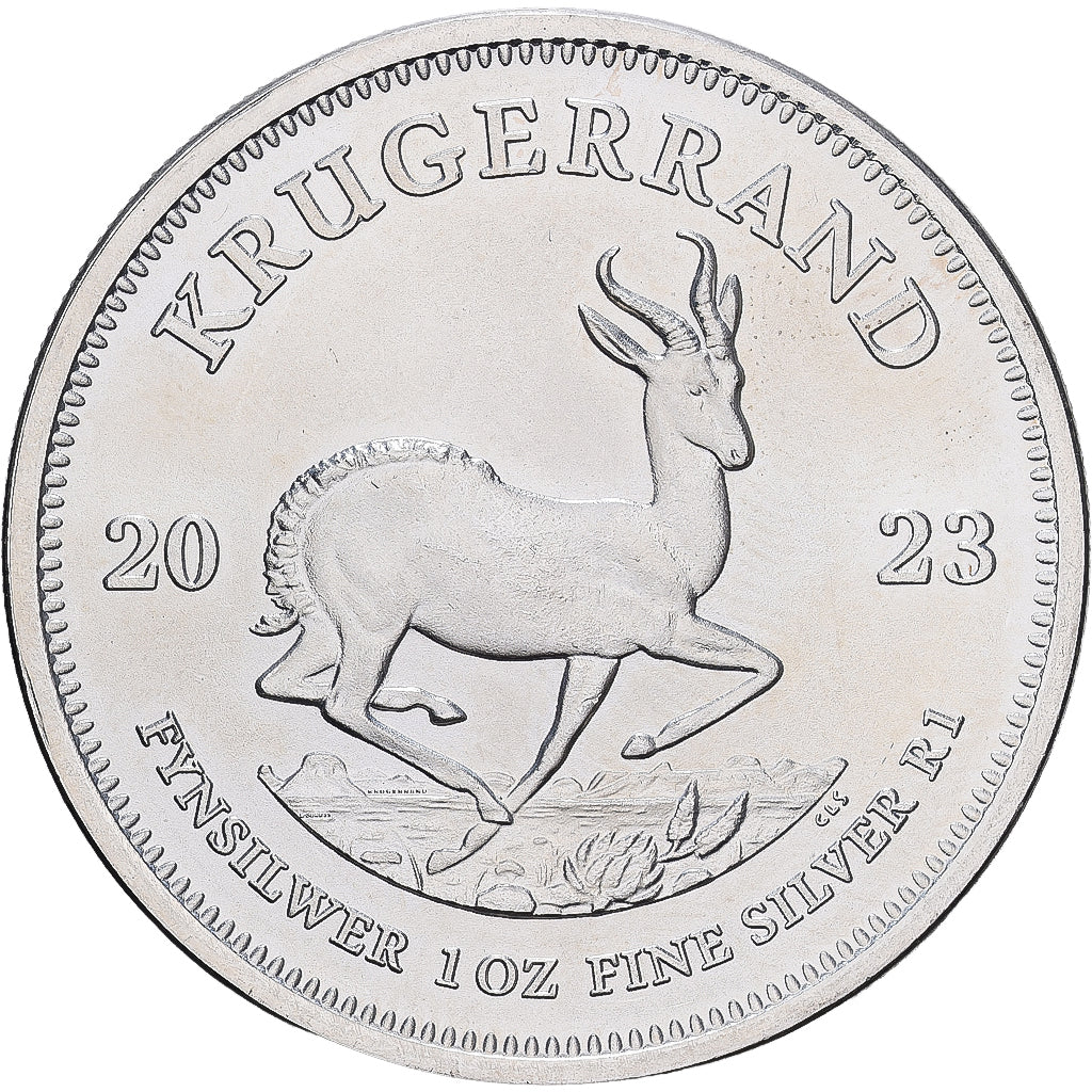 Südafrika, Krugerrand, 1 Oz, 2023, South Africa Mint, Silber, VZ+