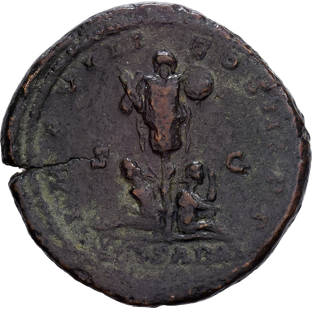 Roman Empire, Marcus Aurelius, Dupondius, 177, Rome, Bronze, SS, Cohen:157