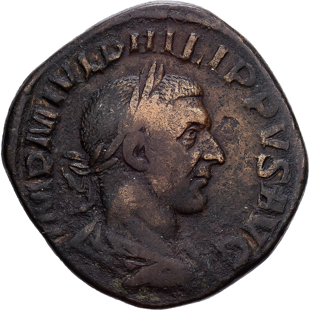 Roman Empire, Philip I, Sesterz, 244, Rome, Bronze, SS