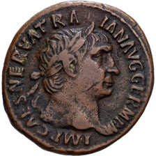 Roman Empire, Trajan, As, 101, Rome, Bronze, EF(40-45), RIC:434