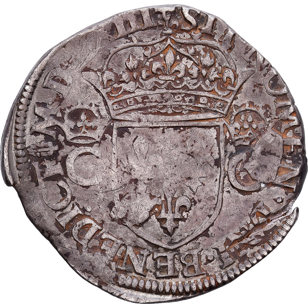 Frankrijk, Charles IX, Teston, 1563, Nantes, Zilver, FR+, Gadoury:429