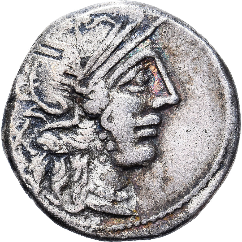 Roman Republic, Porcia, Denarius, 123 BC, Rome, Silver, EF(40-45)