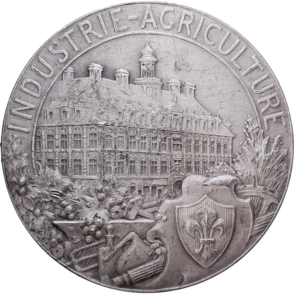 Francia, medaglia, Chambre de Commerce Lille-Roubaix-Tourcoing, Argento, BB+